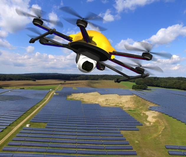 Drone,Hexacopter,With,Camera,In,Flight,Over,Solar,Panels,Photovoltaic Drone,Hexacopter,With,Camera,In,Flight,Over,Solar,Panels,Photovoltaic
